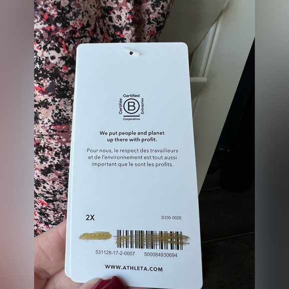 Athleta - NWT - 2X - Conscious Crop - Sports Bra - Multi Color - Removable Pads - Picture 4 of 11